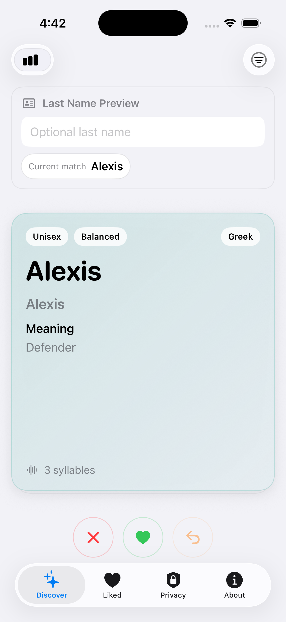 LocalOneBabyNames Screenshot