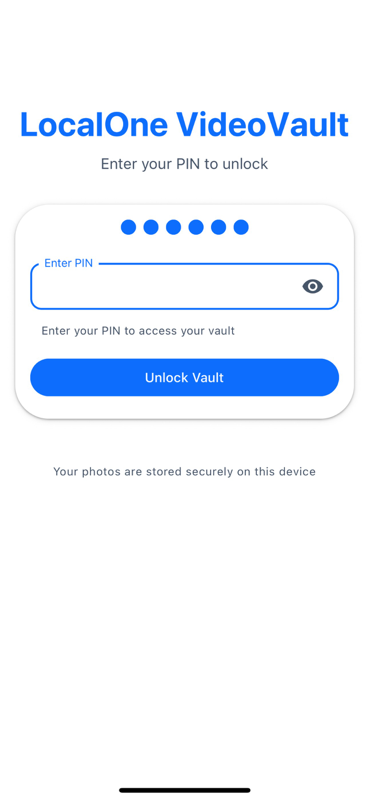 LocalOne VideoVault Screenshot